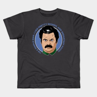 Ron Swanson Kids T-Shirt